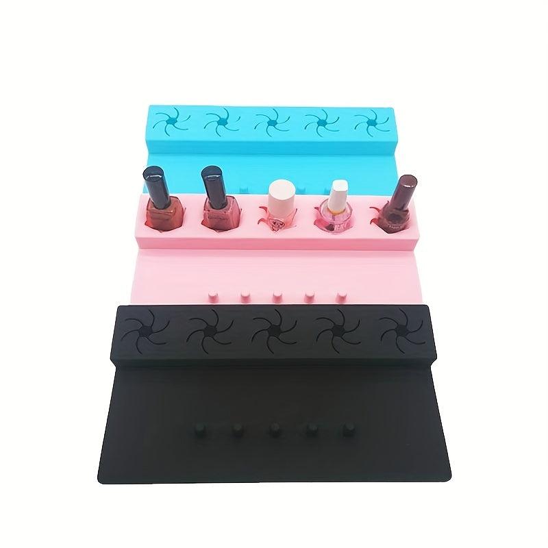 Silicone Nail Polish Bottle Holder Organizer Nail Station