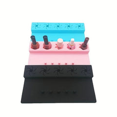 Silicone Nail Polish Bottle Holder Organizer Nail Station