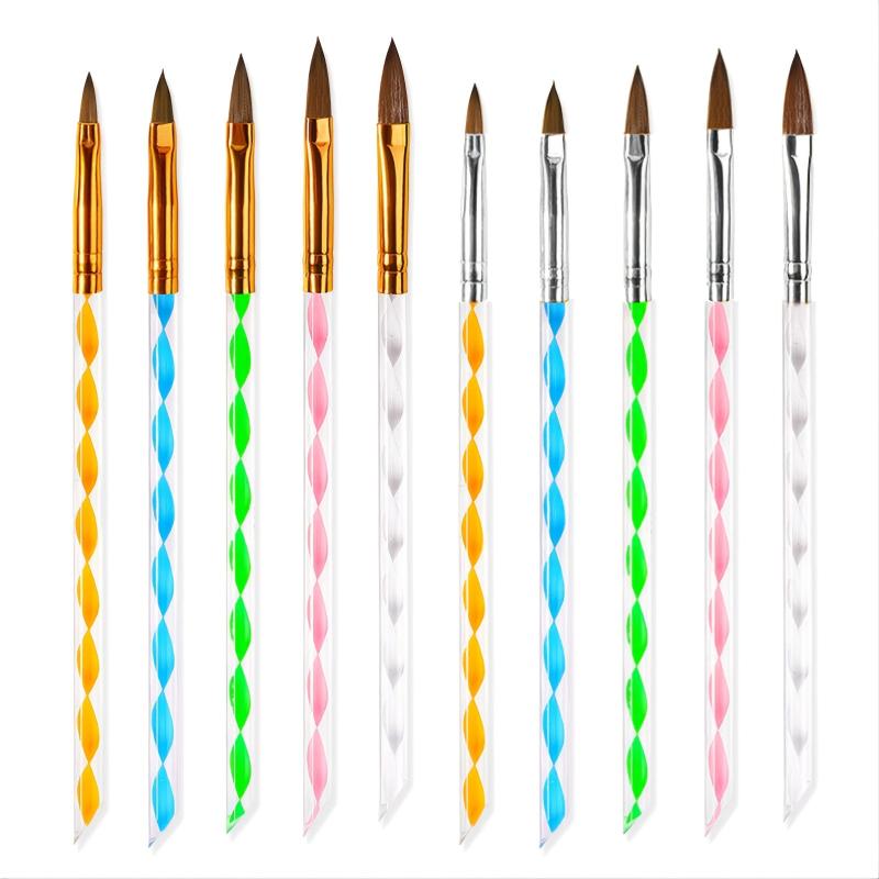Professional Nail Gel Pens Set with Acrylic Gel Builder Cuticle Pusher