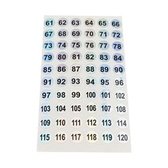 5pcs Nail Polish Gel Varnish Number Label Sticker 1-300 Waterproof Manicure