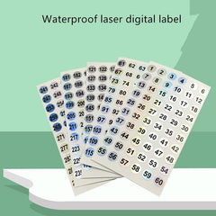 5pcs Nail Polish Gel Varnish Number Label Sticker 1-300 Waterproof Manicure