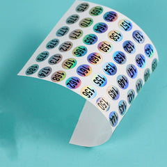 5pcs Nail Polish Gel Varnish Number Label Sticker 1-300 Waterproof Manicure