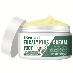 Eucalyptus Foot Cream - Softens Dry Rough Feet, Hydrates Hands & Elbows