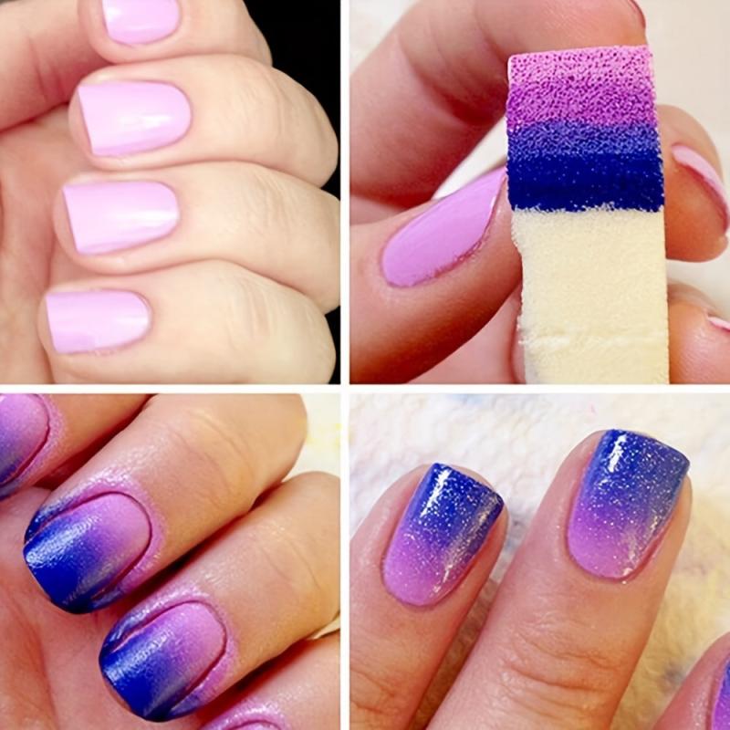 8 Pcs Soft Sponge Gradient Nail Art Tools Set