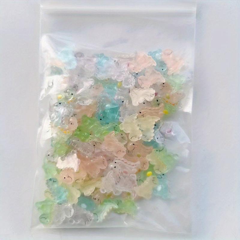 50pcs Dinosaur Nail Art Charms Resin Flatback Decoration