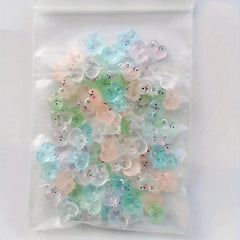 50pcs Dinosaur Nail Art Charms Resin Flatback Decoration