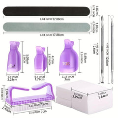Gel Nail Polish Remover Kit with Tools