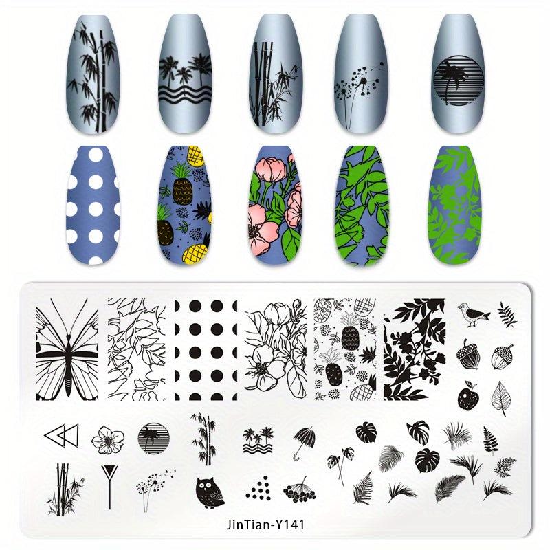 Stainless Steel Nail Stamping Plates Image Stamp Template Tool