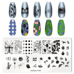 Stainless Steel Nail Stamping Plates Image Stamp Template Tool