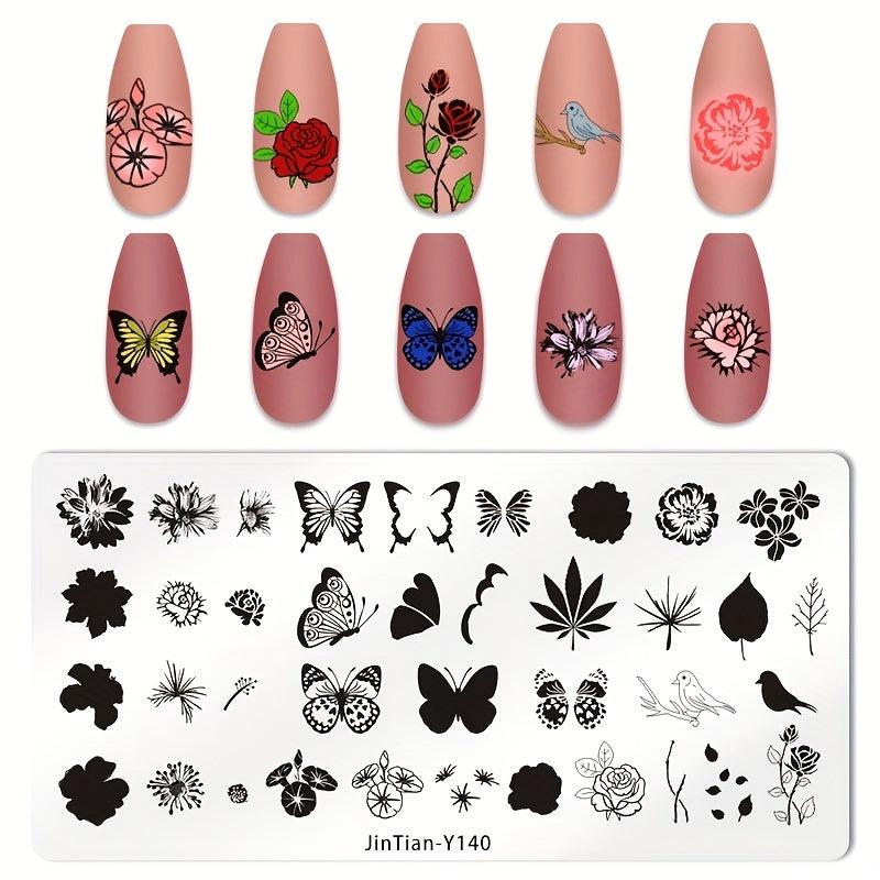Stainless Steel Nail Stamping Plates Image Stamp Template Tool