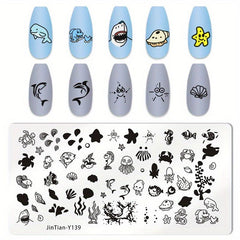 Stainless Steel Nail Stamping Plates Image Stamp Template Tool