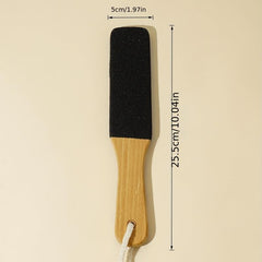 Wooden Handle Foot File Double Sided Dead Skin Remover Foot Care Tool