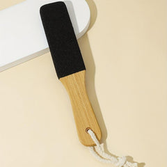 Wooden Handle Foot File Double Sided Dead Skin Remover Foot Care Tool