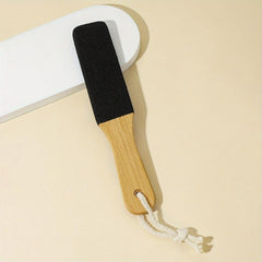 Wooden Handle Foot File Double Sided Dead Skin Remover Foot Care Tool