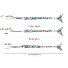 Art Pen Polish Dot Painting Brushes Tail Fish Nail Gel 3pcs