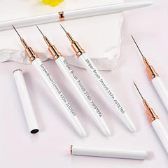 6pcs Striping Nail Art Brushes Set Fine Striper Brush for Long Details