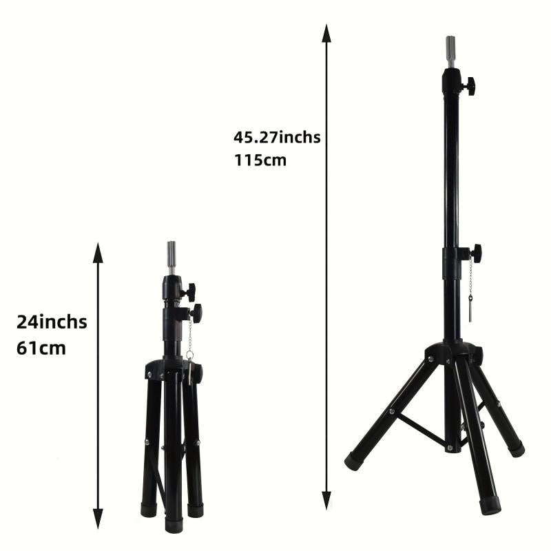 Wig Stand Tripod Mannequin Head Stand Adjustable Heavy Duty