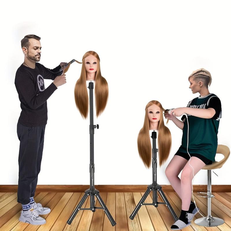 Wig Stand Tripod Mannequin Head Stand Adjustable Heavy Duty