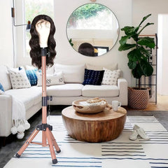 Wig Stand Tripod Mannequin Head Stand Adjustable Heavy Duty