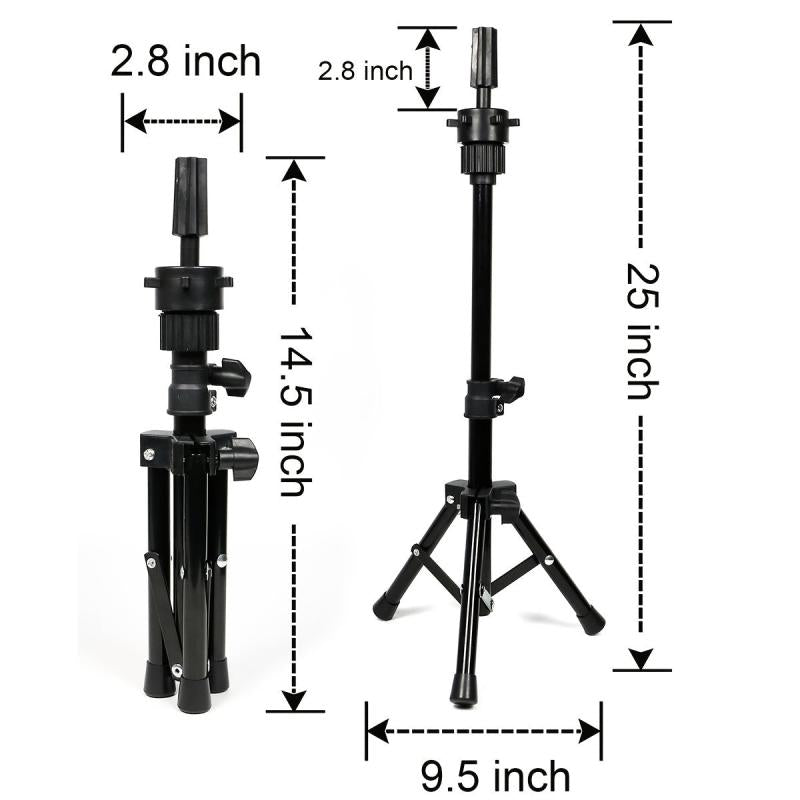 Adjustable Mini Tripod Stand for Mannequin Head Holder