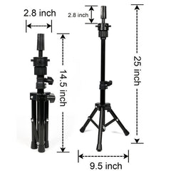 Adjustable Mini Tripod Stand for Mannequin Head Holder