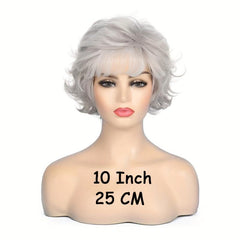 Short Pixie Cut Wig Shaggy with Bangs Heat Resistant Synthetic
