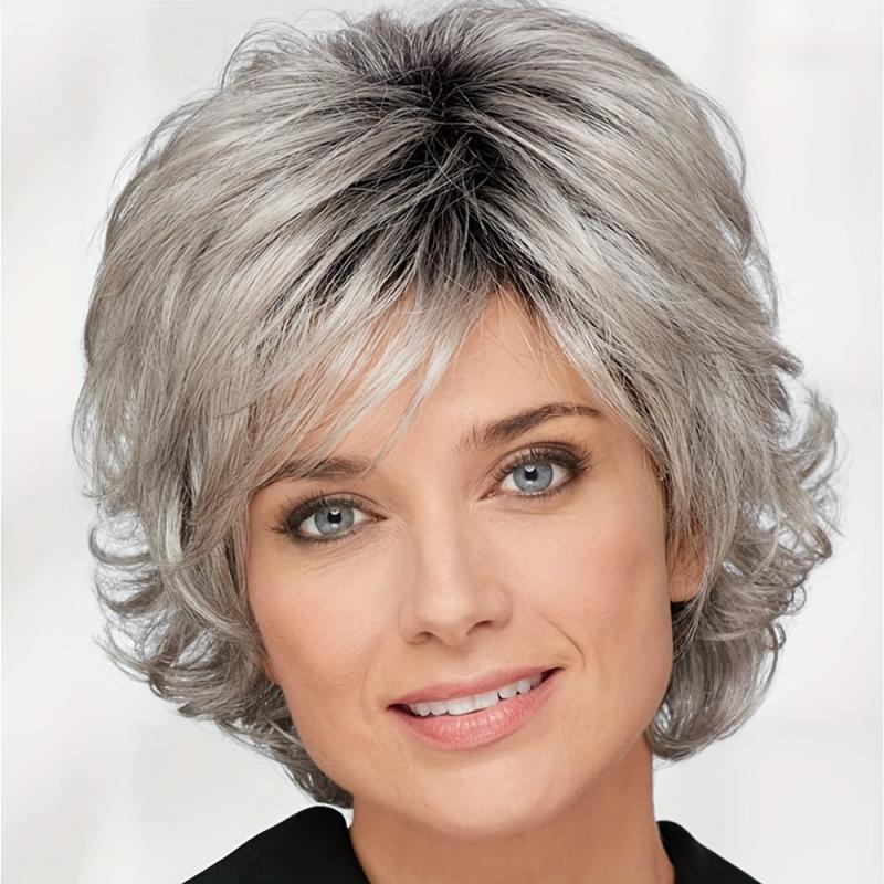 Short Pixie Cut Wig Shaggy with Bangs Heat Resistant Synthetic