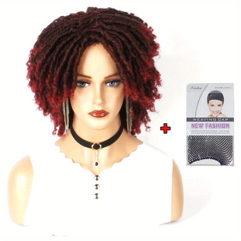 45 72 Cm Afro Curly Braids Hair Wigs for Women Synthetic Dreadlock Wig