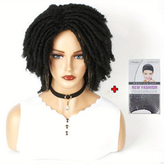 45 72 Cm Afro Curly Braids Hair Wigs for Women Synthetic Dreadlock Wig