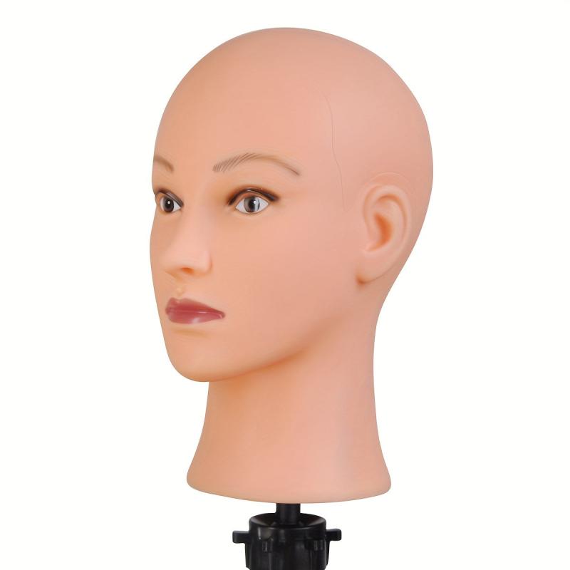Bald Mannequin Head for Wig Making Hats Glasses Display
