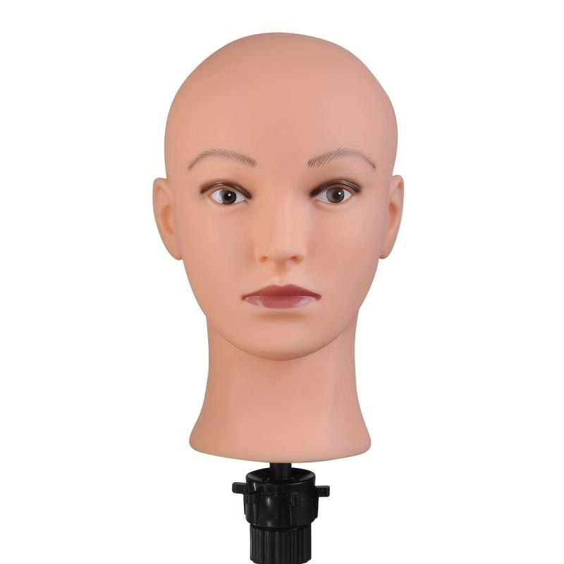 Bald Mannequin Head for Wig Making Hats Glasses Display
