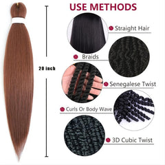 Pre Stretched Braiding Hair Long Braid 66 04 Cm 1 Packs Braiding Hair Extensions