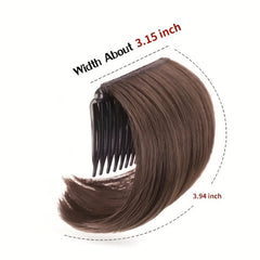Short Fluffy Top Hair Pad Synthetic Hair Extensions For Women
