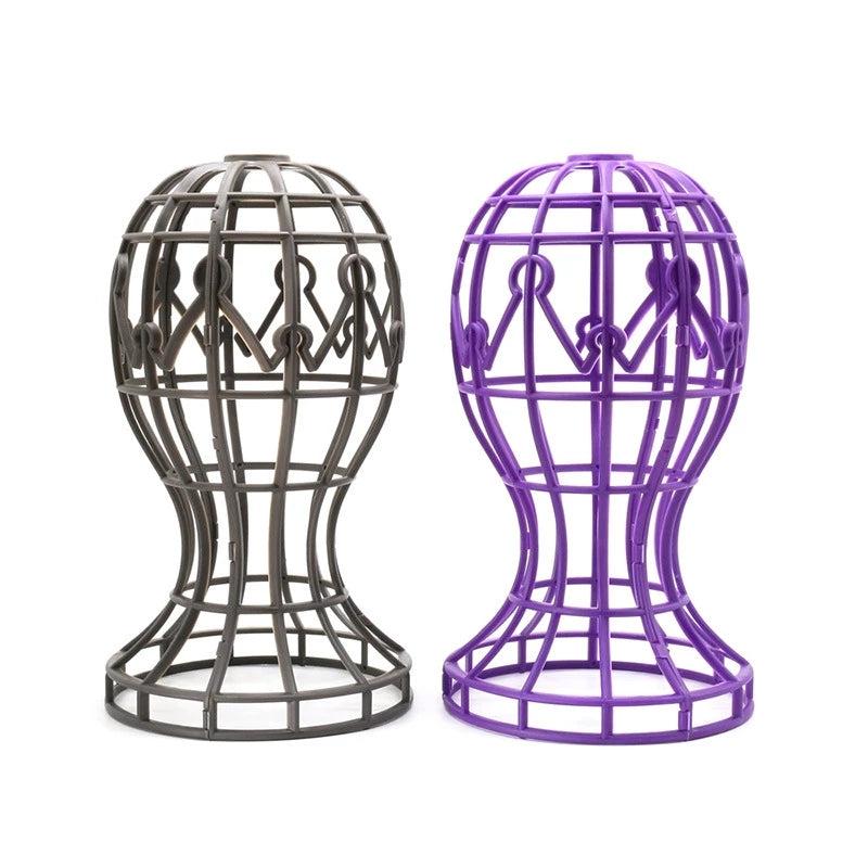 Foldable Display Wig Head Stands for Wigs Hats