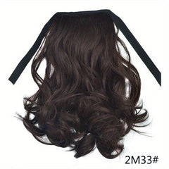Curly Wavy Ponytail Extensions Clip on Hairpieces For Women
