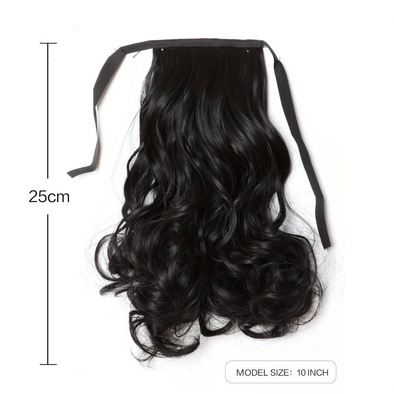 Curly Wavy Ponytail Extensions Clip on Hairpieces For Women