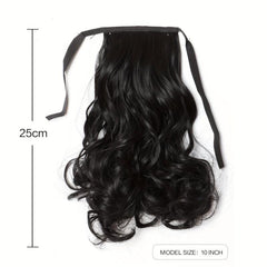 Curly Wavy Ponytail Extensions Clip on Hairpieces For Women