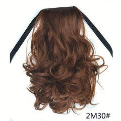 Curly Wavy Ponytail Extensions Clip on Hairpieces For Women