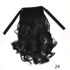 Curly Wavy Ponytail Extensions Clip on Hairpieces For Women