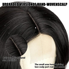 Long Wavy Curly Wig Middle Part Natural Looking Synthetic Heat Resistant