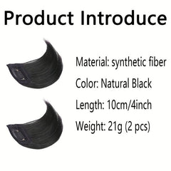 2pcs Invisible Hair Topper Clips In Hair Extension for Women