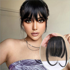 Synthetic Hair Bangs With Sideburns Brown