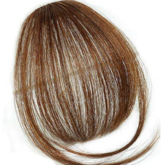 Air Bangs with Sideburns Hair Extensions Clip Front Flat Bangs