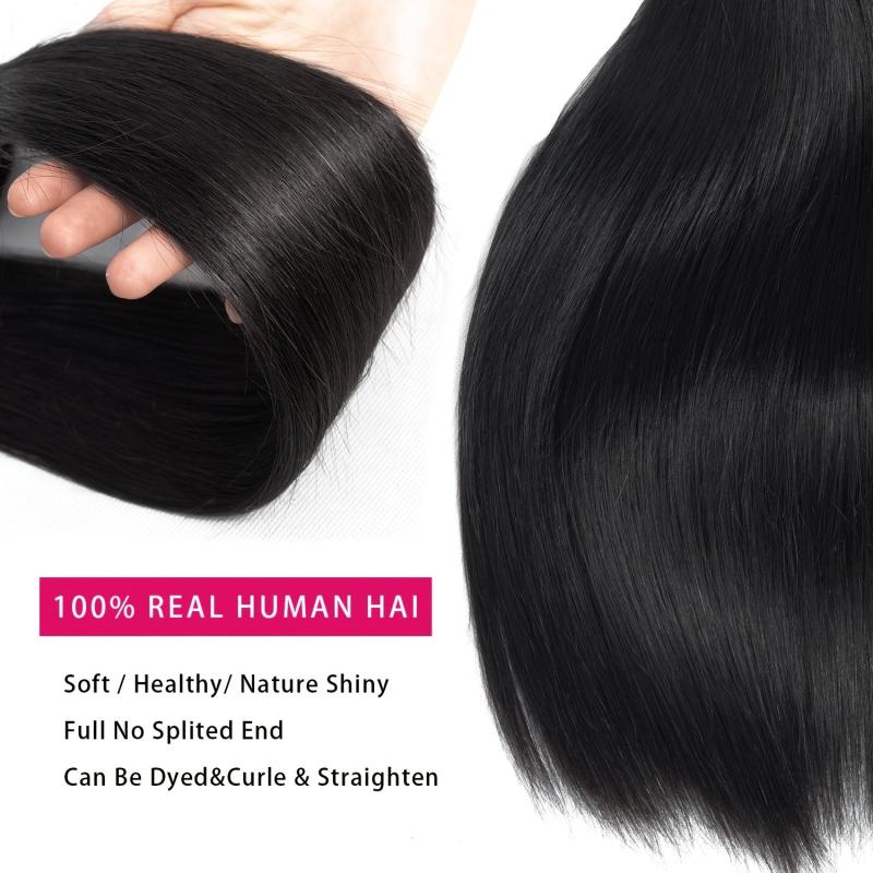 Brazilian Virgin Straight Hair Bundles 25-50cm 100% Unprocessed Human Hair