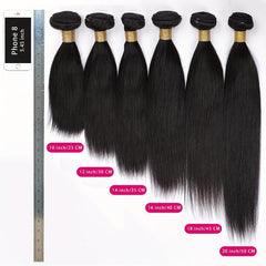 Brazilian Virgin Straight Hair Bundles 25-50cm 100% Unprocessed Human Hair
