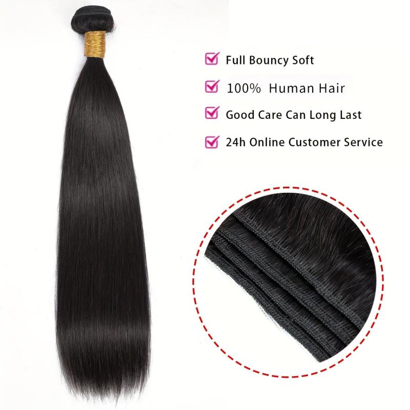 Brazilian Virgin Straight Hair Bundles 25-50cm 100% Unprocessed Human Hair