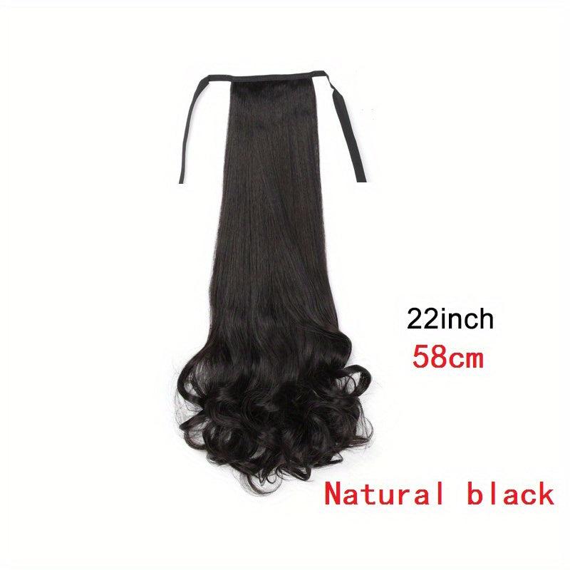 Long Curly Ponytail Extensions Drawstring Hair Accessories for Women