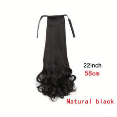 Long Curly Ponytail Extensions Drawstring Hair Accessories for Women