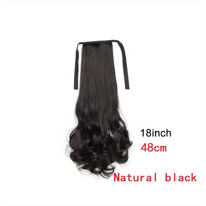 Long Curly Ponytail Extensions Drawstring Hair Accessories for Women