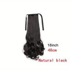 Long Curly Ponytail Extensions Drawstring Hair Accessories for Women